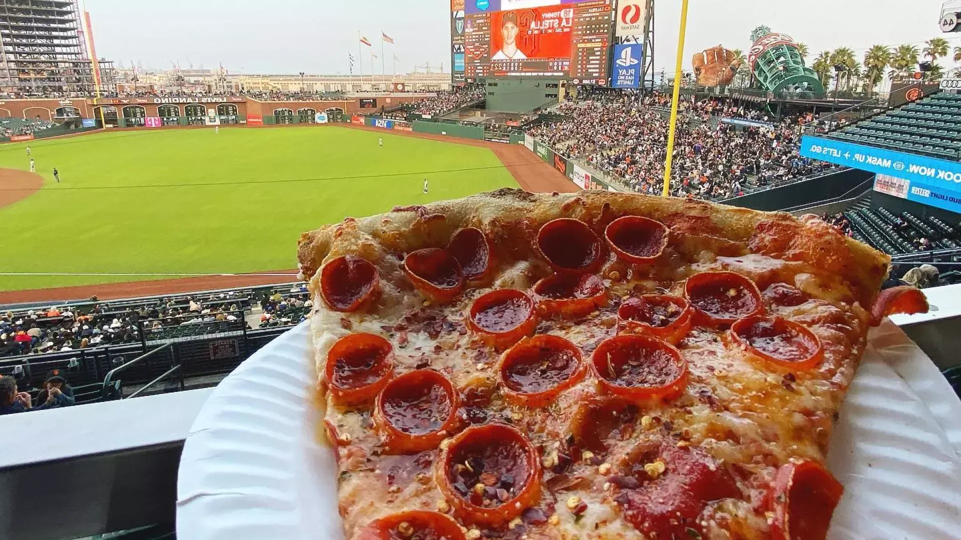 Pizza at Oracle Park