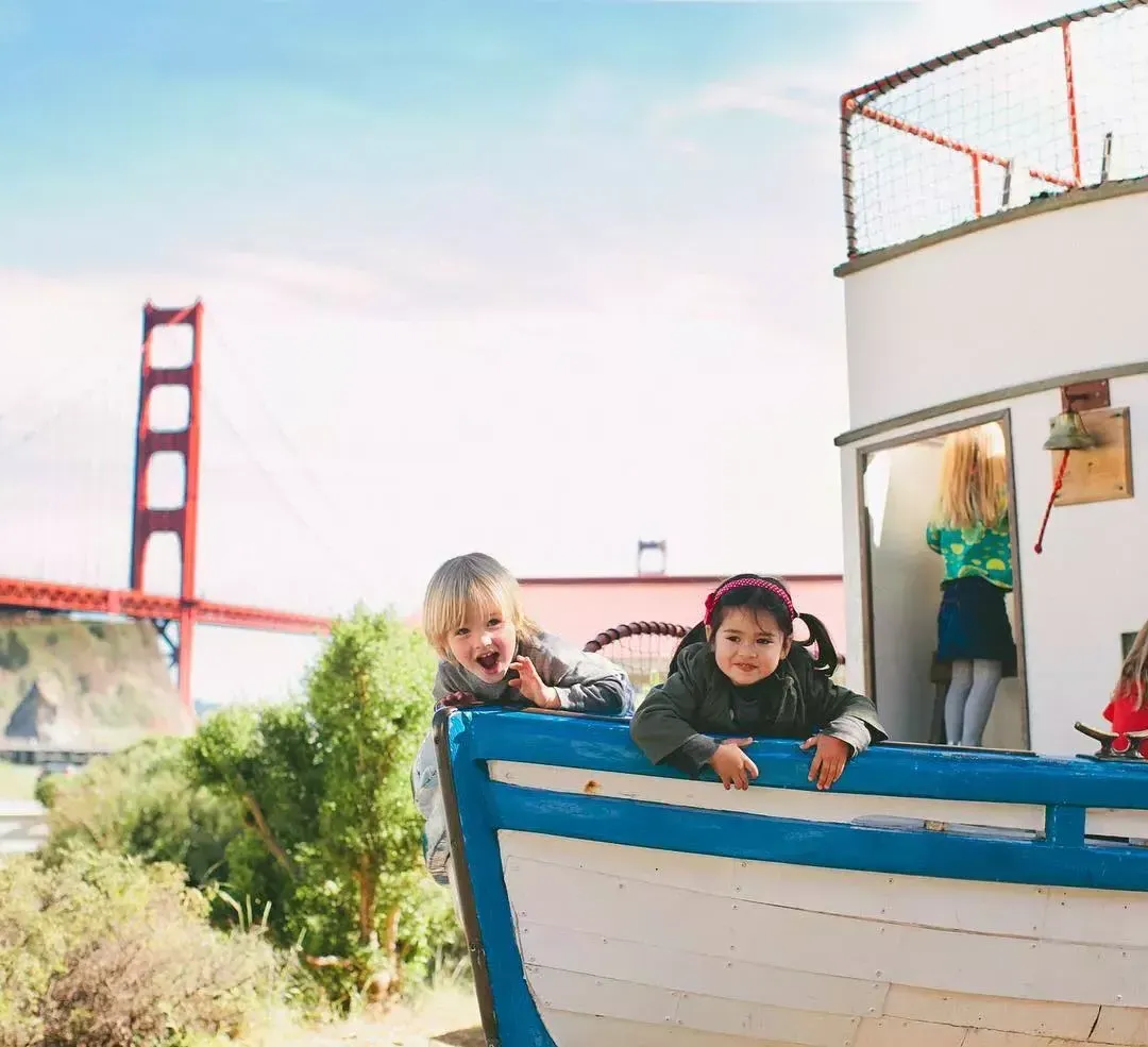 Children play at Sausalito's Bay Area Discovery Museum.