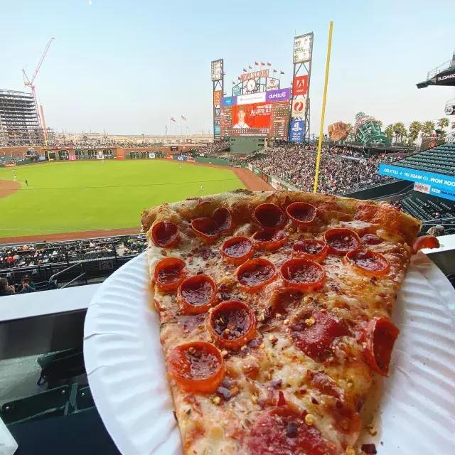 Pizza all'Oracle Park